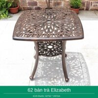 Bàn ngoài trời cafe nhỏ ghế nhôm đúc kết hợp sân thư giãn 3 món nội thất biệt thự < ..