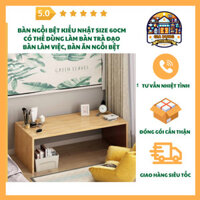 Bàn Ngồi Bệt Kiểu Nhật 60cm Đa Năng Bàn Trà Đạo Bàn Ăn Bàn Làm Việc Tiện Dụng