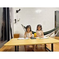 Bàn ngồi bệt kiểu nhật gấp gọn đa năng, Bàn làm việc xếp gọn chất liệu gỗ chắc chắn chịu tải cao. bo tròn 4 góc