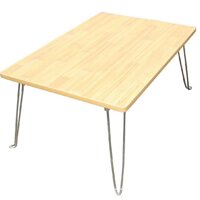 Bàn ngồi bệt vân gỗ gấp gọn-phủ bóng - 30x50cm