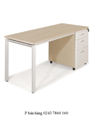 Bàn nhân viên đơn kèm hộc 1906B16H5