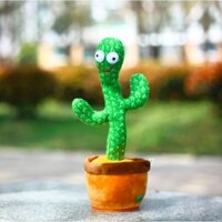 bán như tôm tươi♠℡Hát múa Cactus Đồ chơi điện tử mới Trang trí Quà tặng cho Trẻ em Giáo dục Sớm Vui nhộn Dệt kim Vải San