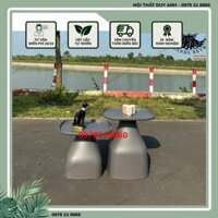 Bàn nhựa Bắc Âu nhập khẩu, Bàn sofa vuông, Bàn góc, phòng khách tối giản hiện đại, bàn cafe nhỏ ngoài trời