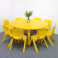 Bàn nhựa cho bé hình tròn 8 chỗ S013NC