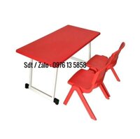 Bàn nhựa cho bé mẫu giáo giá rẻ chân gấp