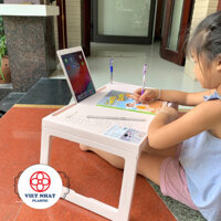 Bàn nhựa gấp gọn có khe cắm bút, để ipad 1833 - Gia Dụng Tiện Ích HN