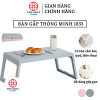 Bàn nhựa gấp gọn có khe cắm bút, để ipad 1833
