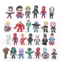 Bán Nóng 26Pcs Siêu Anh Hùng Kích Thước Mini Avenge Bộ Đồ Chơi Mô Hình Quảng Cáo Của Trẻ Em