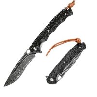 Bán Nóng Damascus Vg10 Blade Gỗ Xử Lý Cắm Trại Ngoài Trời Săn Bắn Sinh Tồn Gấp EDC Chiến T