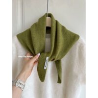 Bán Nóng F & X Khăn Quàng Cổ Dễ Thương Thương hiệu đơn ban đầu của Anh có len dệt kim tam giác Khăn trùm đầu nữ dệt kim đa chức năng giữ ấm dễ phối