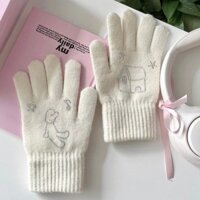 Bán Nóng Găng tay cá tính F & X Phim hoạt hình trẻ em Nhật Bản và Hàn Quốc * Angel Puppy * Series Cô gái ấm áp mùa thu và mùa đông Găng tay Rhinestone dễ thương A45