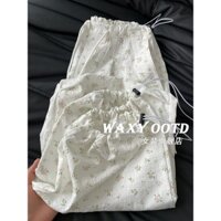 Bán Nóng Quần yếm cá tính F & X Quần yếm cao cấp quần ống rộng hoa nhỏ dáng rộng mẫu mới mùa hè 2024