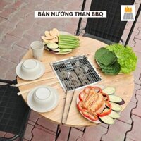 Bàn nướng than BBQ chuyên nướng tại nhà - Bàn nướng lẩu gấp gọn tiện lợi, đi camping, dã ngoại