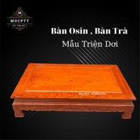 Bàn Osin , Bàn trà bệt mẫu triện dơi gỗ Hương Đá trang trí nhà cửa