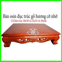 Bàn osin gỗ hương kích thước 35 x 50cm,