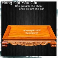 Bàn osin trạm chiện dơi nên chân thấp gỗ hương - Hàng Đặt