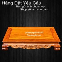 Bàn osin trạm chiện dơi nên chân thấp gỗ hương - Hàng Đặt