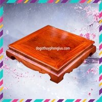 Bàn osin vuông trơn kê đồ gỗ hương cao 10cm
