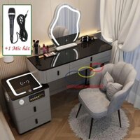 Bàn Phấn HÁT KARAOKE Bàn Trang Điểm HÁT KARAOKE Nhập Khẩu Thông Minh Loa bluetooth sạc không dây đèn led 3 màu cảm biến