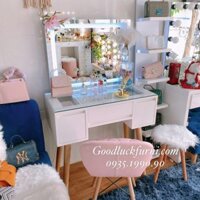 Bàn phấn mặt kính gương led âm BTD0007