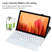 Bàn phím A500-A cho Samsung Galaxy Tab A7 10.4 (2020) T500 / T505 Bàn phím Bluetooth có thể tháo rời Bao da lật ngang siêu mỏng có bàn di chuột & giá đỡ