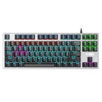 BÀN PHÍM ALTEC LANSING MINI ALGK 8404 MÀU XÁM CÓ ĐÈN LED USB BLUE SWITCH