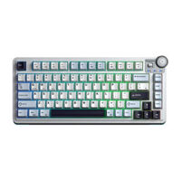 Bàn phím AULA AU75 White Blue 3 Mode