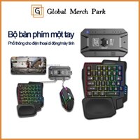 Bàn Phím Bán Cơ 1 Tay Free Wolf K15 Gaming Bàn Phím Cho PUBG OW LOL 35 kèm lót chuột siêu lớn