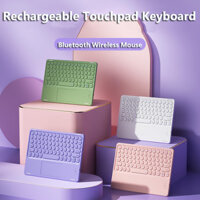 Bàn Phím Bluetooth 10 Inch Cho Samsung Galaxy Tab S6 Lite 2024 2020 S9 FE Plus S9 Plus 12.4 S8 S7 11 A7 10.4 S8 + Plus S7 Plus 12.4 Inch A9 8.7 Sạc Bàn Phím Touchpad Chuột