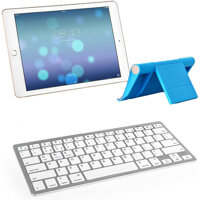 Bàn phím bluetooth BK3001 cho iPad, Máy tính bảng - Kèm đế giữ