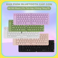 Bàn phím Bluetooth gấp gọn B023 kết nối không dây điện thoại, máy tính bảng, laptop có thể sạc lại