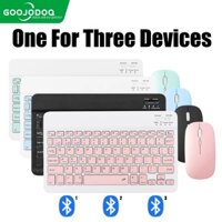 Bàn Phím Bluetooth GOOJODOQ Cho Máy Tính Bảng Laptop Điện Thoại Teclado iPad Mini Bàn Phím Và Chuột Không Dây Cho Android IOS Windows