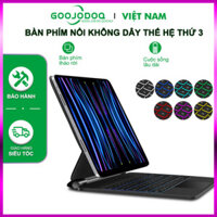 Bàn phím Bluetooth GOOJODOQ cho iPad Air 4 và Pro 11/12.9 2021 - Bảo hành địa phương, phụ kiện hiệu quả