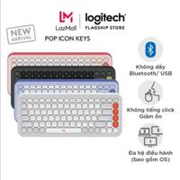 Bàn phím Bluetooth không dây POP ICON KEYS Logitech - Gõ thoải mái, Nút lập trình, Kết nối 3 thiết bị