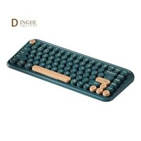 Bàn Phím Bluetooth Không Dây 2.4G Chế Độ Kép Bàn Phím Hỗ Trợ Máy Tính Bảng Android Điện Thoại Laptop Để Bàn Quà Tặng Cho Bé Gái Xanh