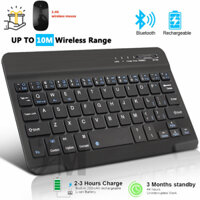 Bàn Phím Bluetooth Không Dây Mini Cho Điện Thoại / Máy Tính Bảng Android ios Windows 7in / 10in
