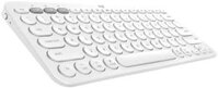 Bàn phím Bluetooth không dây đa thiết bị Logitech K380 dành cho máy Mac – Màu trắng nhạt (Gia hạn) – Phiên bản mới.