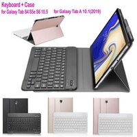 Bàn phím Bluetooth không dây có vỏ cho Samsung Galaxy Tab S4 S5e S6 10.5 S6 Lite 10.4 S7 FE S7 A7 A7 Lite dành cho Galaxy Tab A 10.1 8.0 2019 Hộp đựng bàn phím