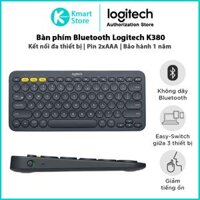 Bàn Phím Bluetooth Logitech K380 - Hàng Chính Hãng - Xám Đậm