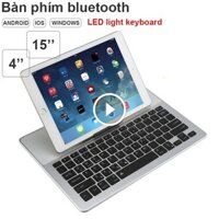 Bàn phím bluetooth rời có đèn LED cho Smartphone Tablet 4 đến 15” kèm túi da đựng BOW BL-2088