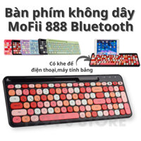 Bàn phím Bluetooth silent không dây MoFii 888 có khe để máy tính bảng, điện thoại - Kết nối Bluetooth 3 thiết bị