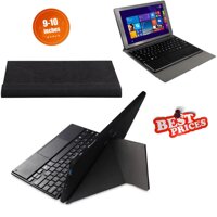 Bàn phím Bluetooth tích hợp chuột kèm bao da Tmax F10 cho Tablet Android, IOS và Windows (9 -10.1 inch)- (Đen)