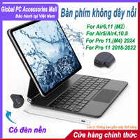 Bàn Phím Case Cho Air 4/5/6 11 inch Pro 11 2024 Bàn Phím Nổi Cantilever Keyboard Cover không dây bluetooth
