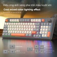 Bàn phím chơi game có dây Hyun Silver Fox K82 cảm giác cơ thể thao điện tử bộ Chuột phát sáng Máy tính văn phòng gia dụng USB