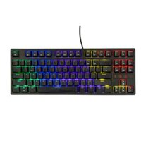 Bàn phím chơi game cơ E-DRA EK3287 (87 phím, LED Rainbow, keycap ABS, vỏ nhựa đen, kết nối có dây)