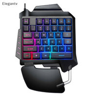 Bàn phím chơi game cơ một tay EGN Bàn phím chơi game Mini cầm tay có đèn nền RGB N