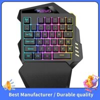 Bàn phím chơi Game không dây một tay RGB Backlit Bộ điều khiển trò chơi bàn phím Mini di động cho Game thủ PC