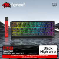 Bàn phím chơi game từ tính FREEWOLF F68 F68pro Cơ 0,01mm Rapid Trigg 8000Hz