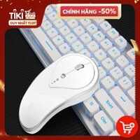 Bàn Phím Chuột Không Dây Thiết Kế Thông Minh LT600  - Trắng - Xanh