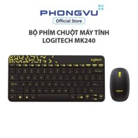 Bàn phím+Chuột máy tính Logitech MK240 (Đen) - Bảo hành 36 tháng